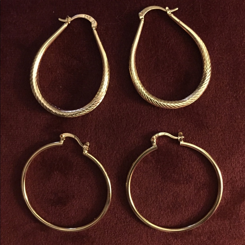 14k gold filled hoop earrings